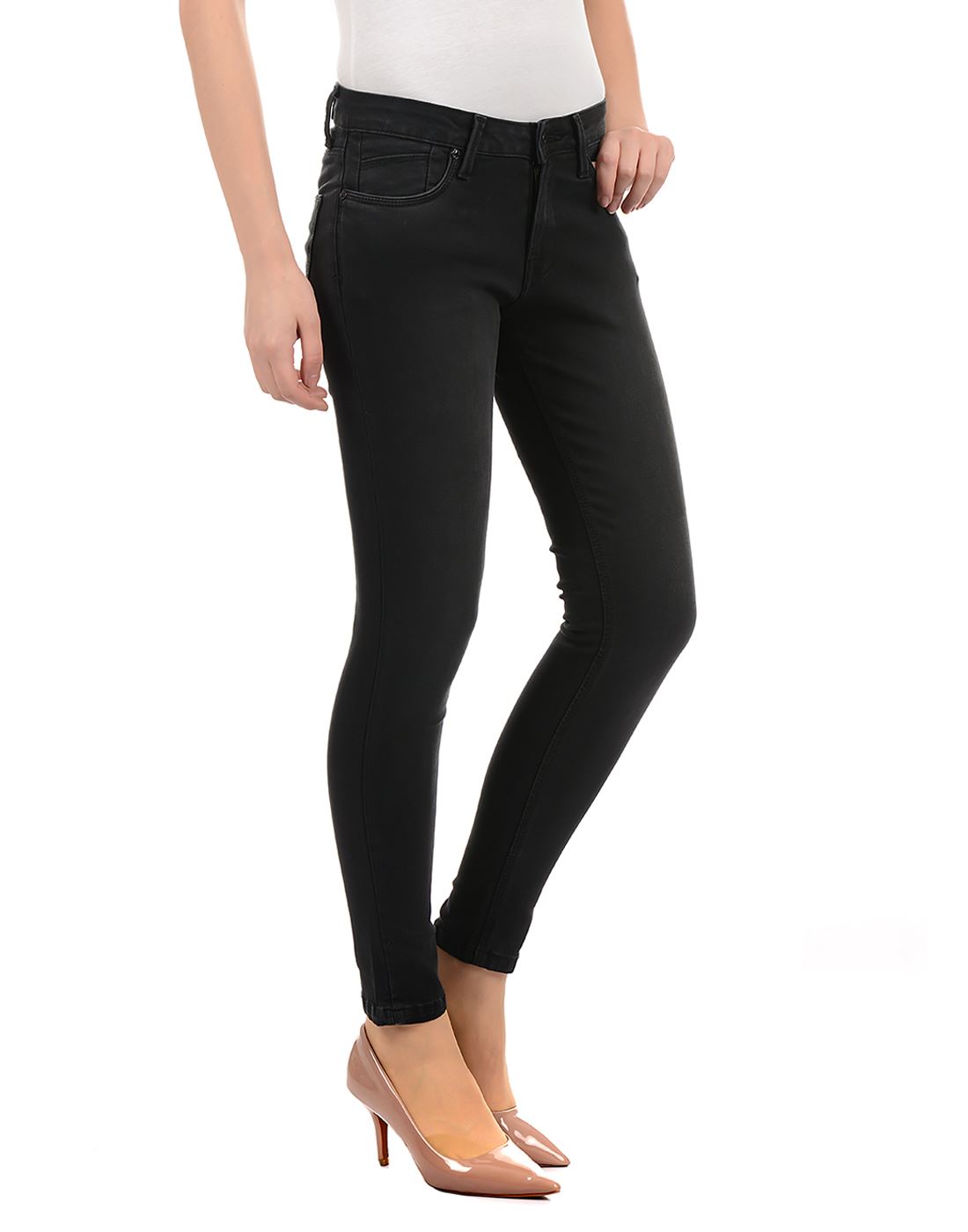 Pepe Jeans London Women Casual Wear Black Jeans